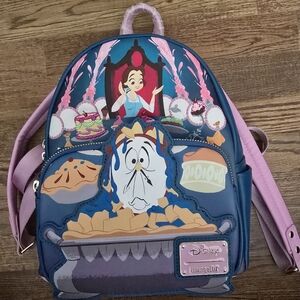 Disney Loungefly Beauty and the Beast Belle Backpack. Double Pocket. NWOT.